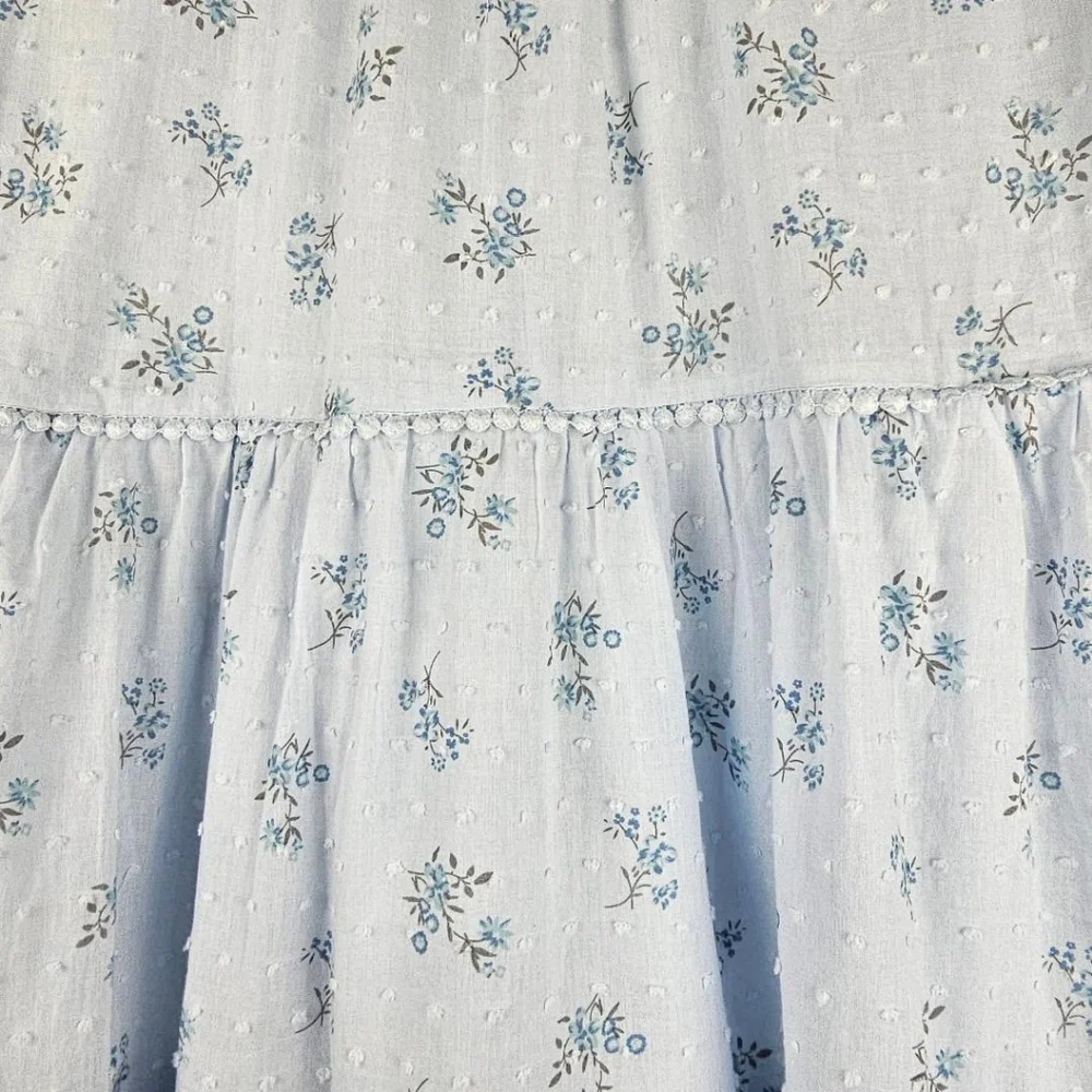 NWT The Shirt by Rochelle Behrens the Candice floral dress in soft blue ditsy - Picture 6 of 8